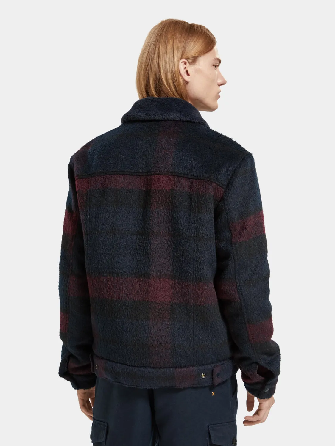 Jacquard trucker jacket sold by Scotch and Soda product image thumbnail 4