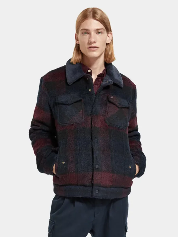 Jacquard trucker jacket sold by Scotch and Soda