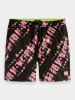 Mid-length tie-dyed printed swimshorts sold by Scotch and Soda