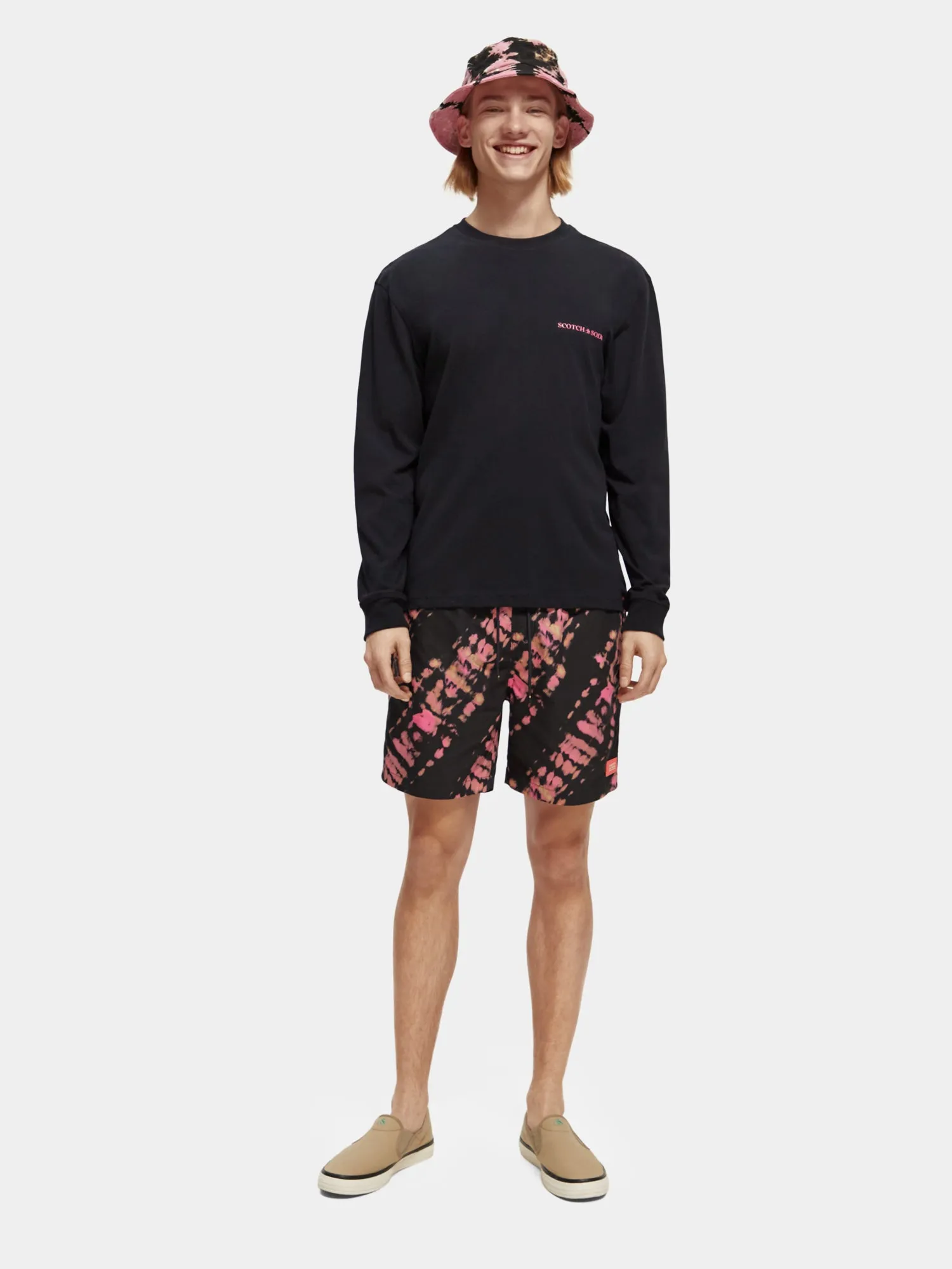 Mid-length tie-dyed printed swimshorts sold by Scotch and Soda product image thumbnail 5