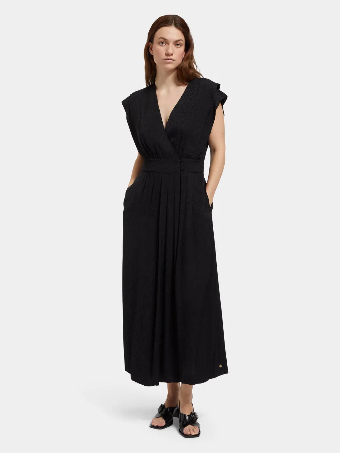 V-neck wrap dress sold by Scotch and Soda product image thumbnail 4