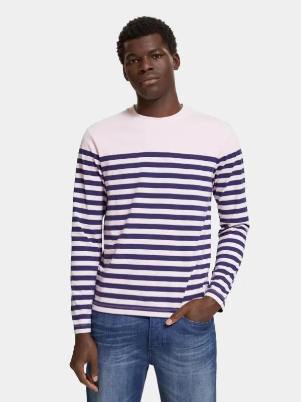Breton striped long sleeved t-shirt sold by Scotch and Soda