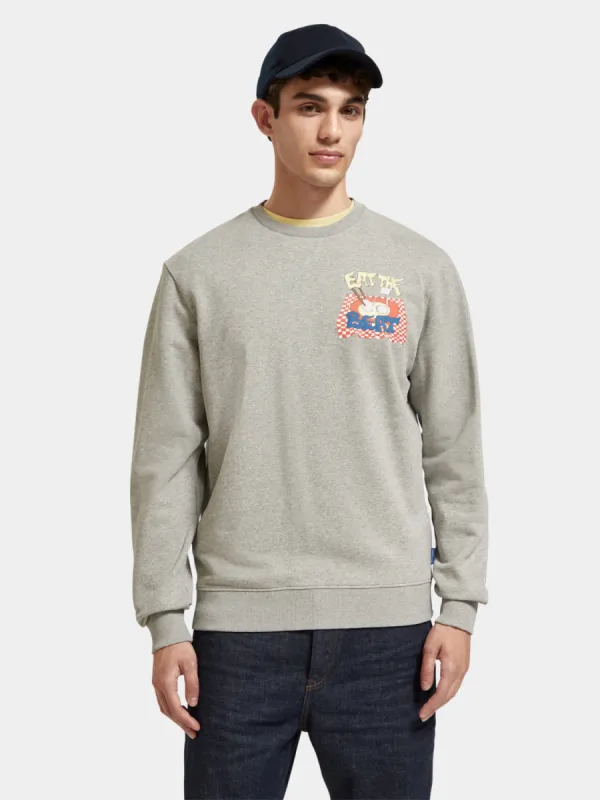 Colourful artwork sweatshirt sold by Scotch and Soda