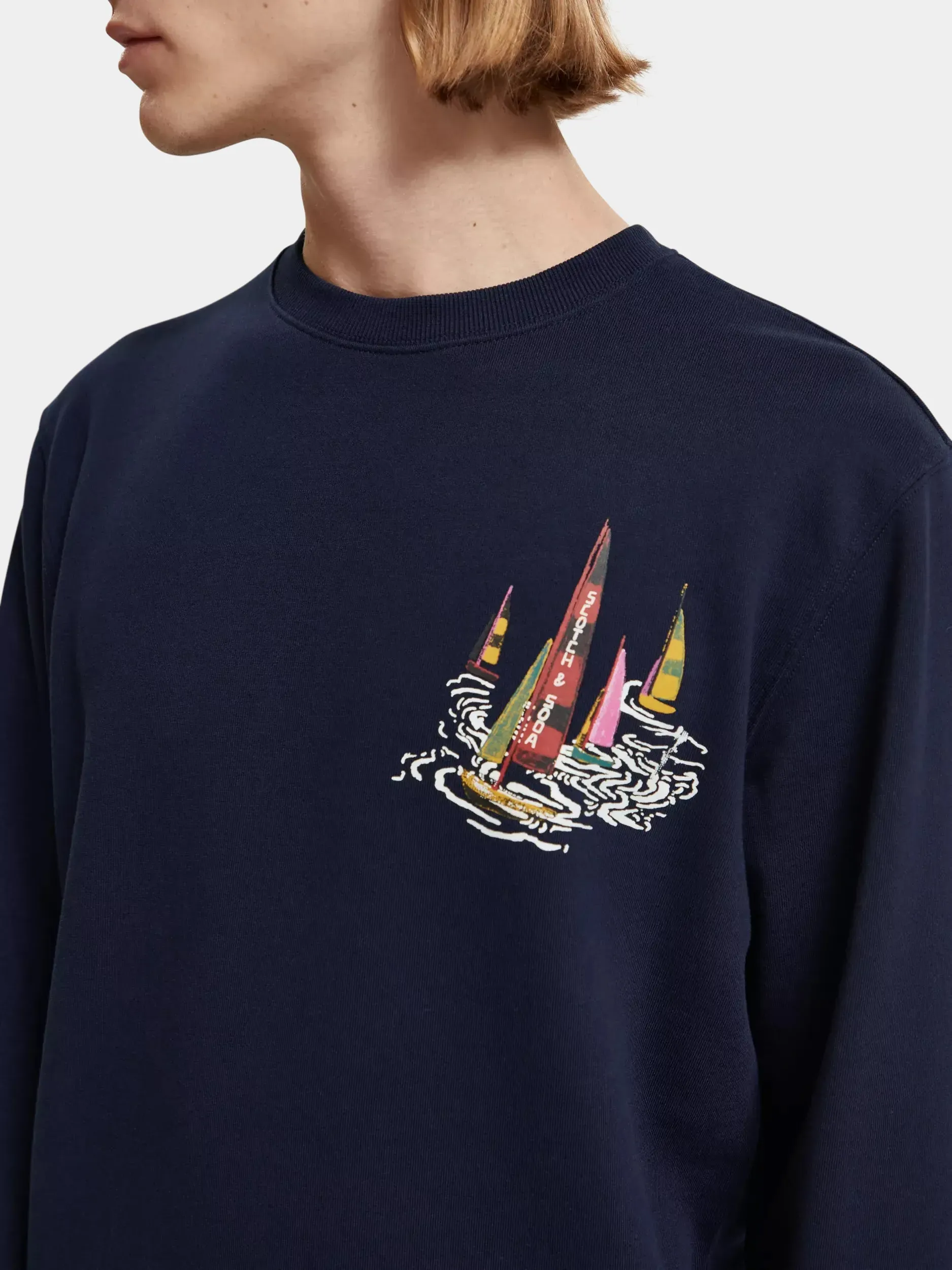 Boat artwork sweatshirt sold by Scotch & Soda product image thumbnail 5