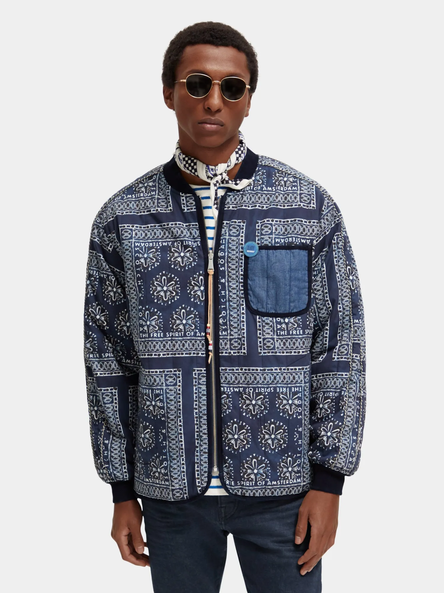 Reversible bomber jacket sold by Scotch and Soda