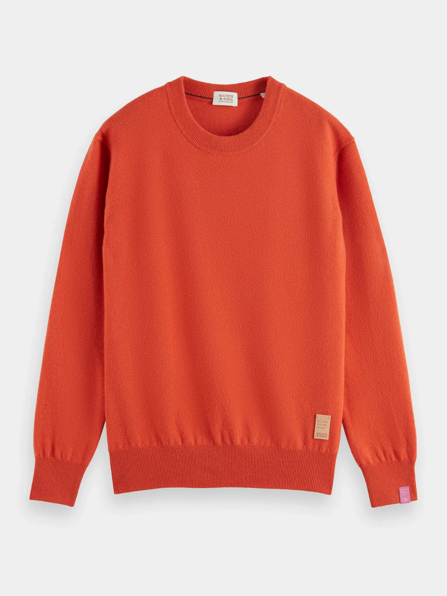 Recycled wool-cashmere blend crewneck pullover sold by Scotch and Soda