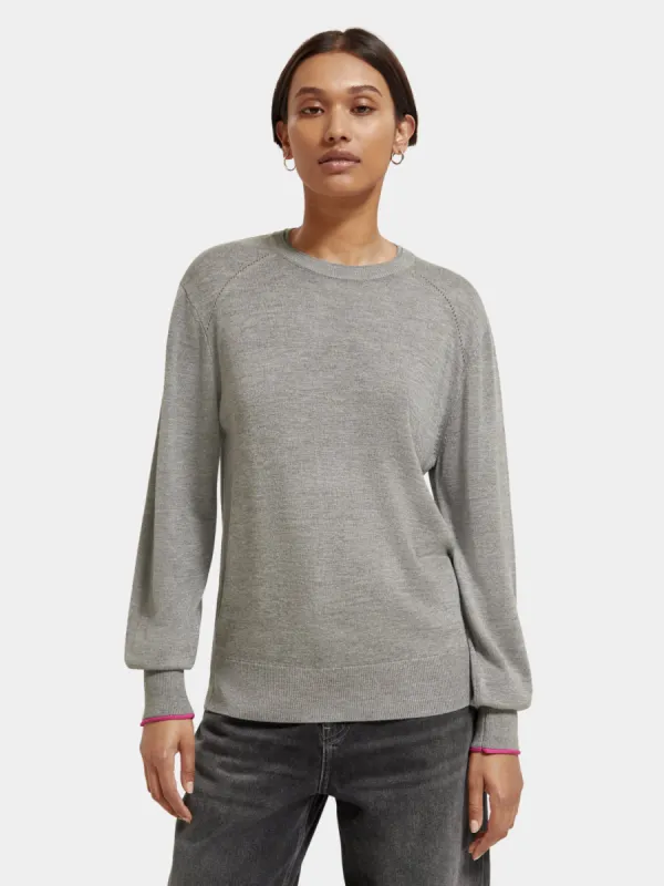 Basic crewneck pullover sold by Scotch and Soda