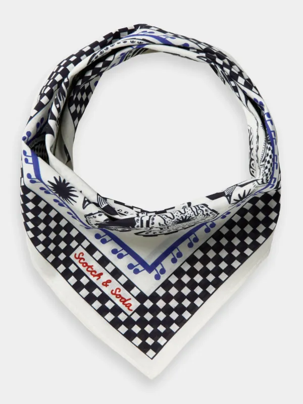 Printed bandana scarf sold by Scotch and Soda
