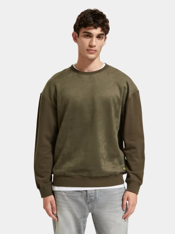 Felpa mix sweatshirt sold by Scotch and Soda