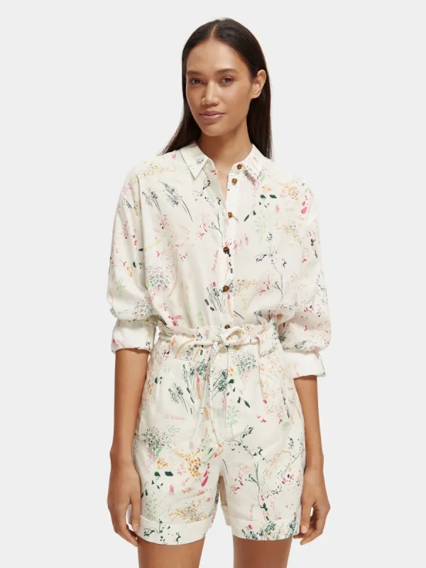 Printed oversized shirt sold by Scotch and Soda