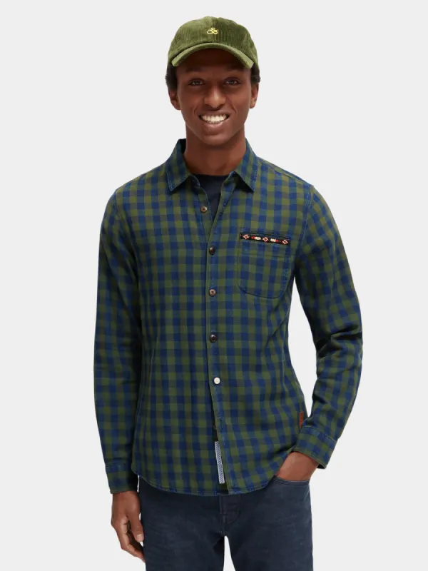Slim-fit checked shirt sold by Scotch and Soda
