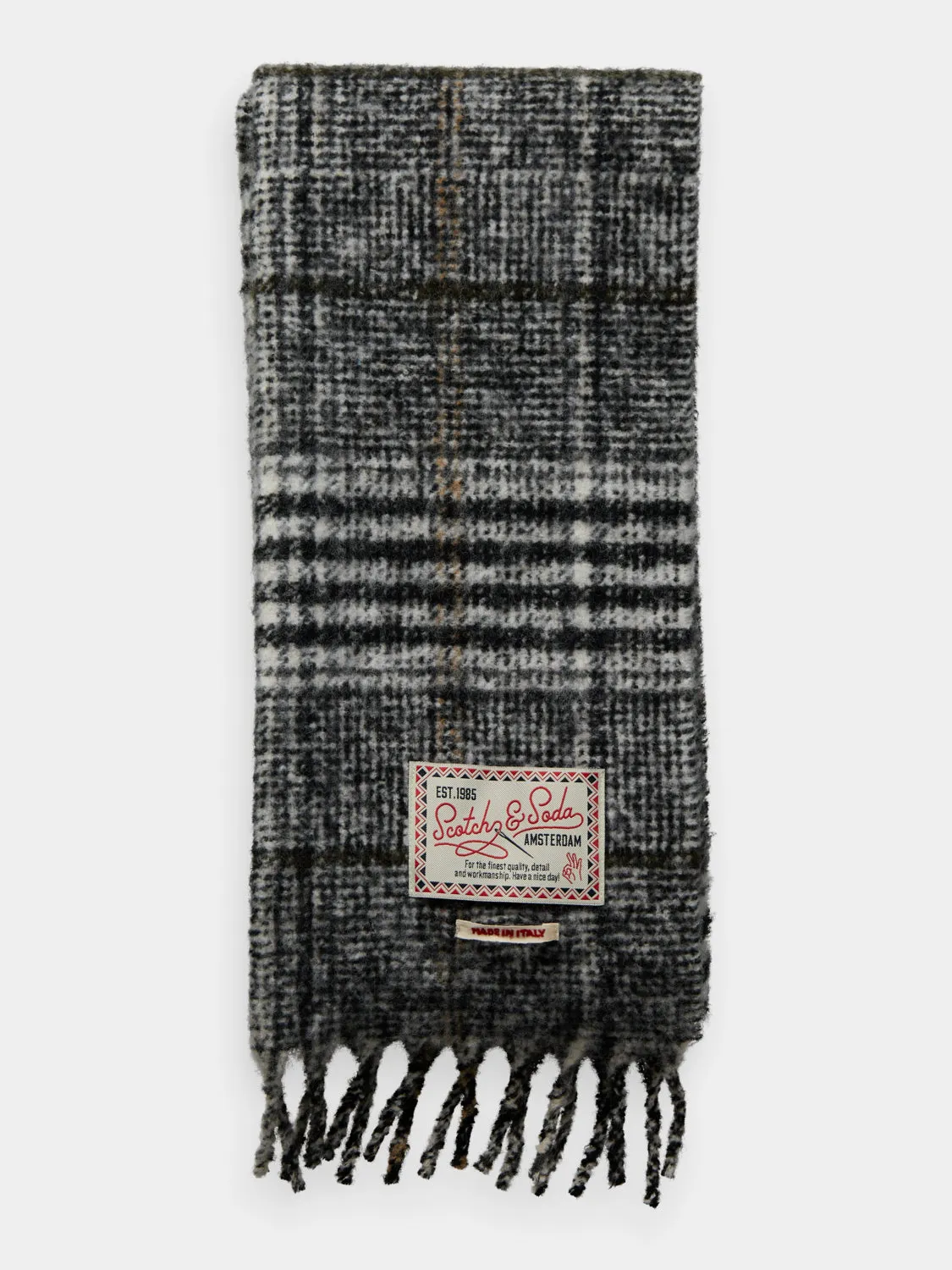 Boucle check scarf sold by Scotch and Soda product image thumbnail 2