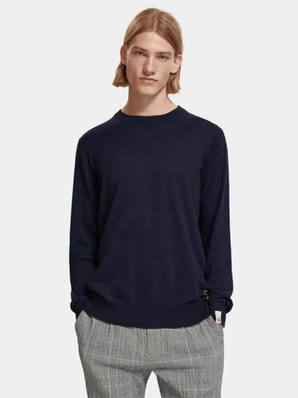 Linen blend crewneck pullover sold by Scotch and Soda