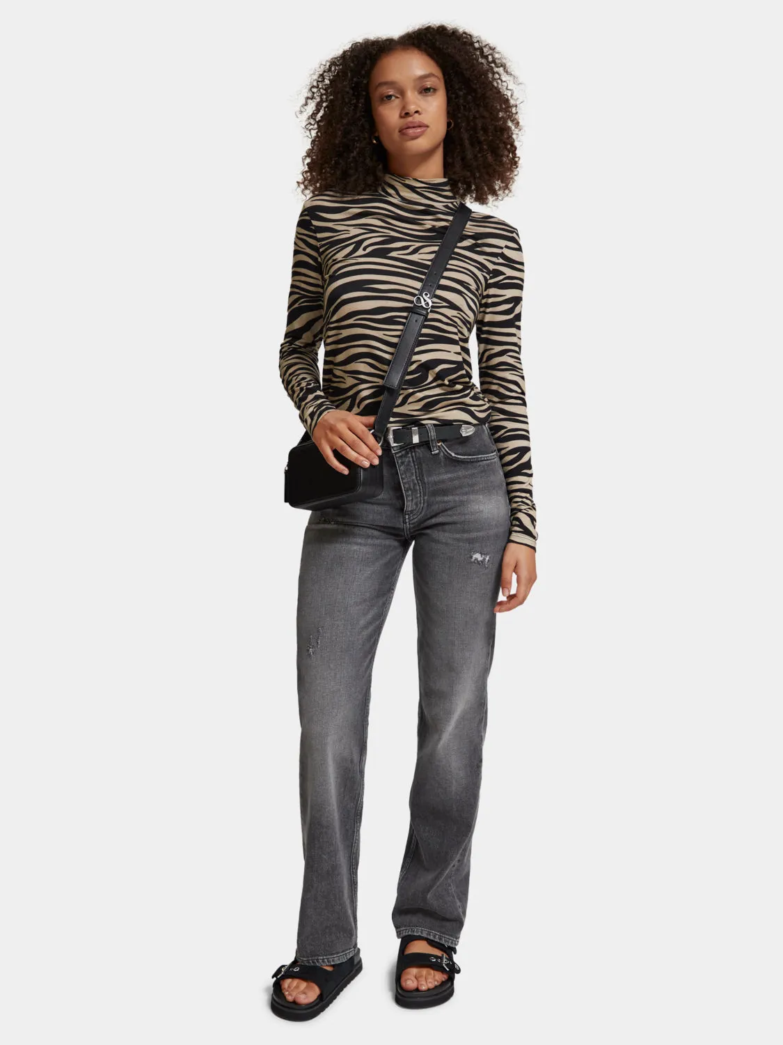 Printed mock neck sold by Scotch & Soda product image thumbnail 4