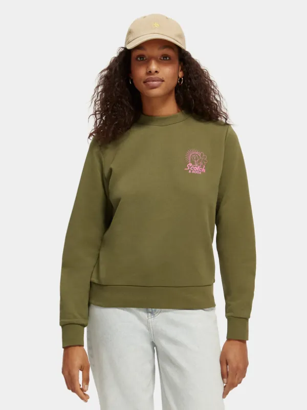 Regular-fit organic cotton sweatshirt sold by Scotch and Soda