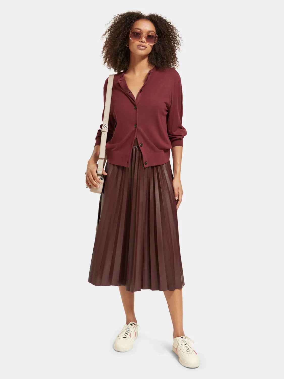 Jacquard crewneck cardigan sold by Scotch and Soda product image thumbnail 4