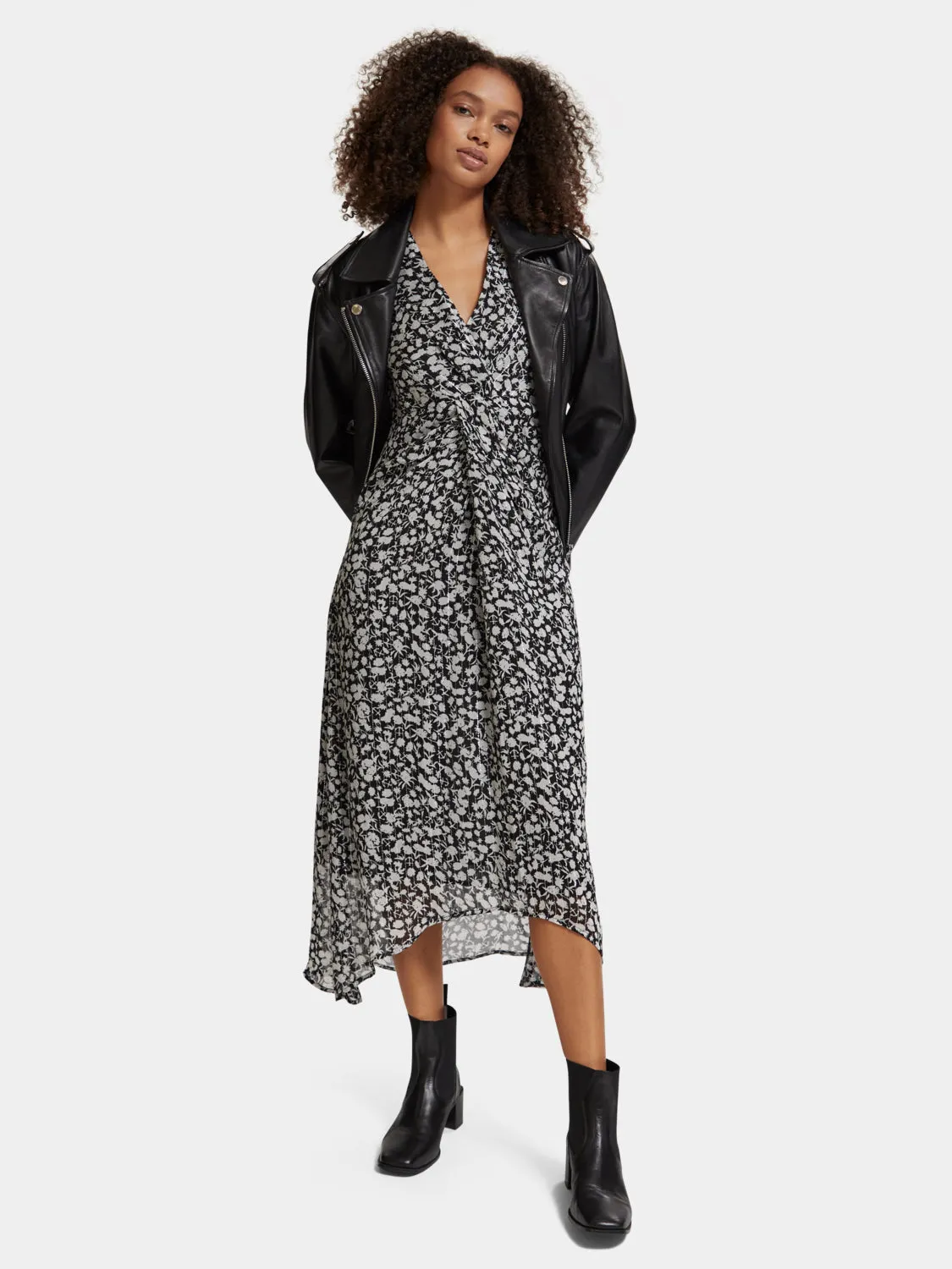 Midi dress with knot detail sold by Scotch & Soda product image thumbnail 5