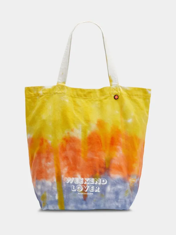 Canvas tie-dyed tote sold by Scotch and Soda