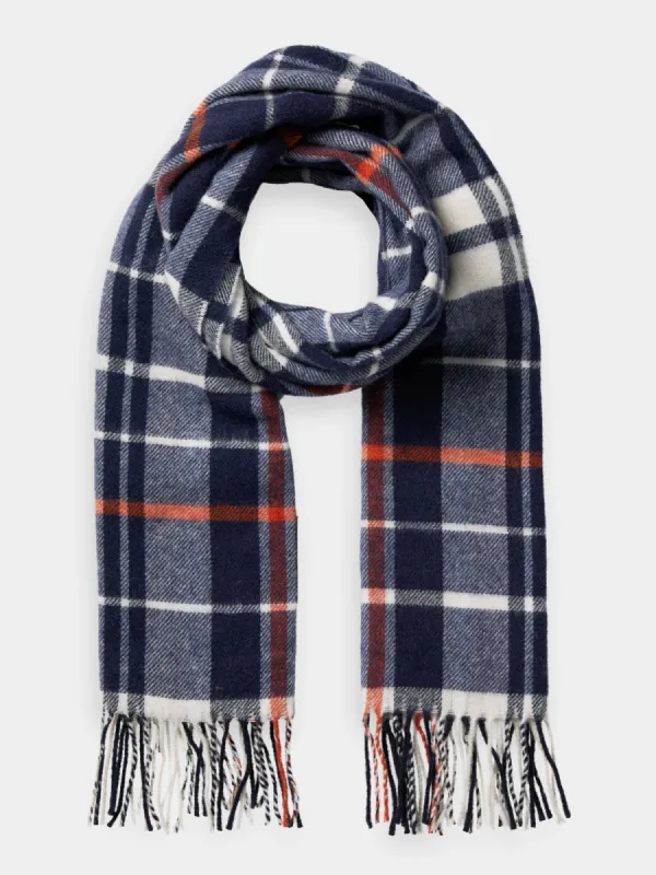 Wool-blend fringed scarf sold by Scotch and Soda