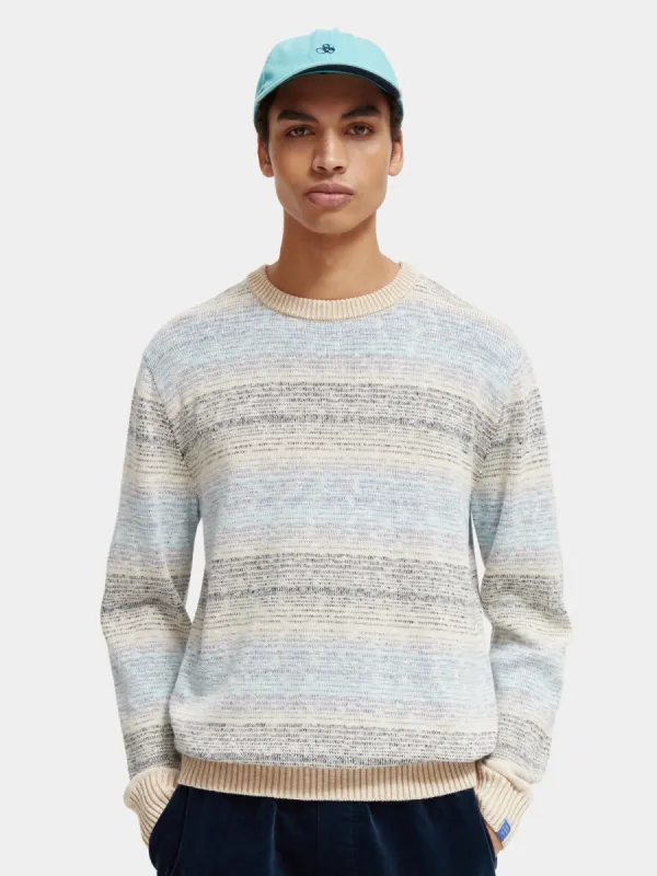 Gradient stripe crewneck sweater sold by Scotch and Soda