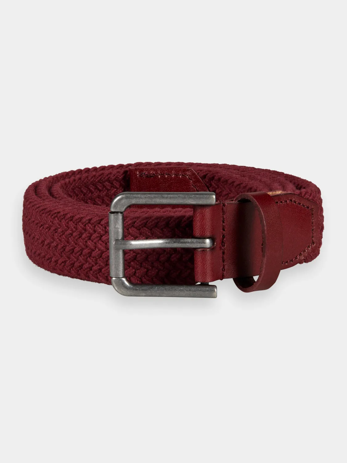 Leather trimmed cord belt sold by Scotch and Soda