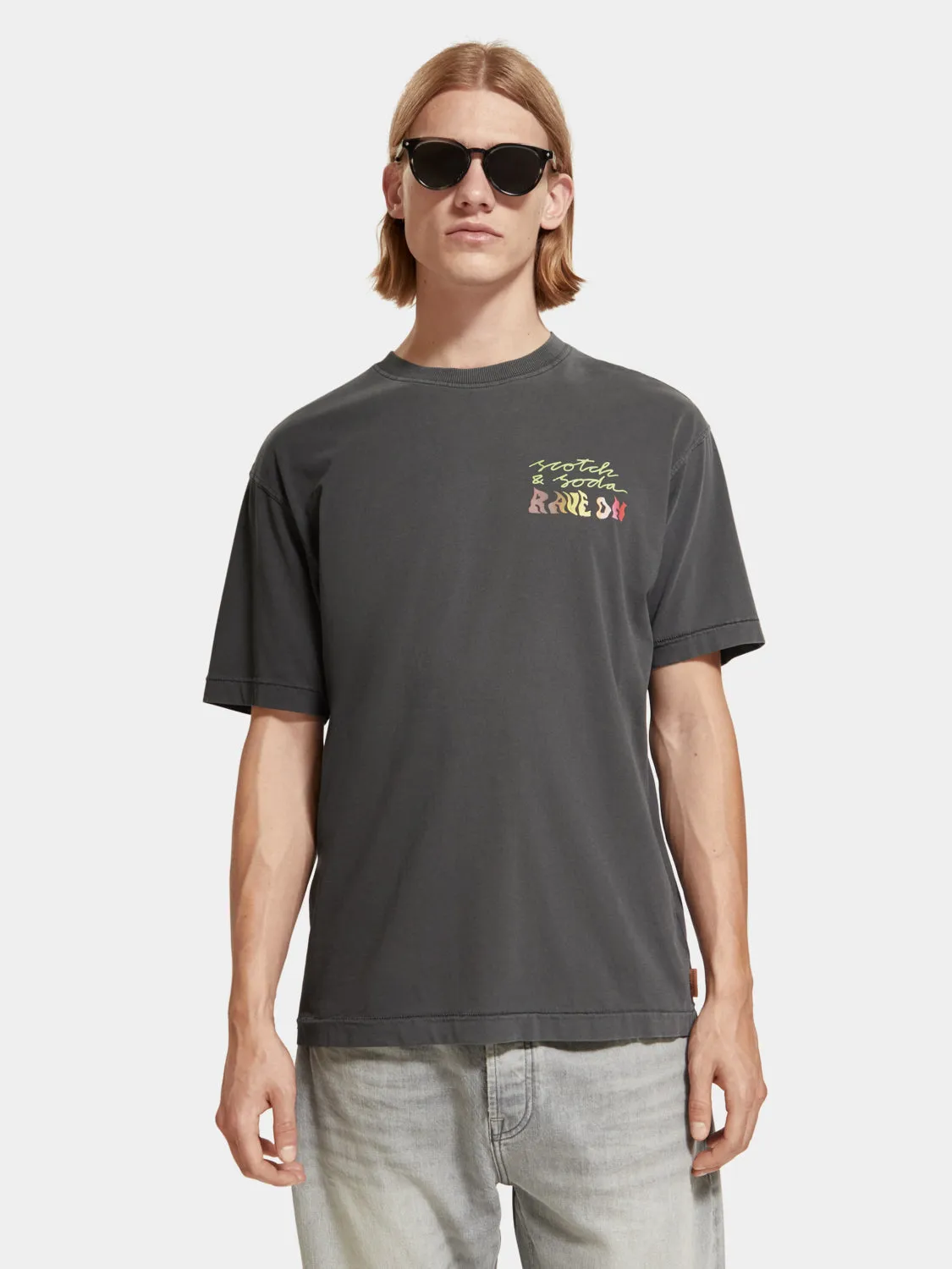 Regular-fit artwork t-shirt sold by Scotch and Soda