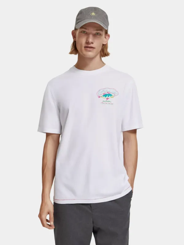 Regular-fit artwork t-shirt sold by Scotch and Soda