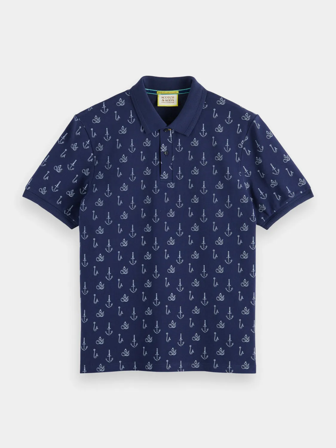 Printed polo sold by Scotch and Soda