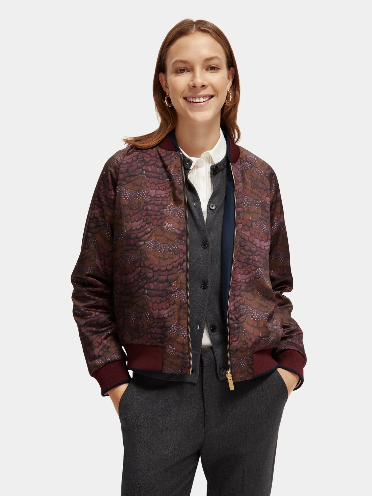 Reversible bomber jacket sold by Scotch and Soda