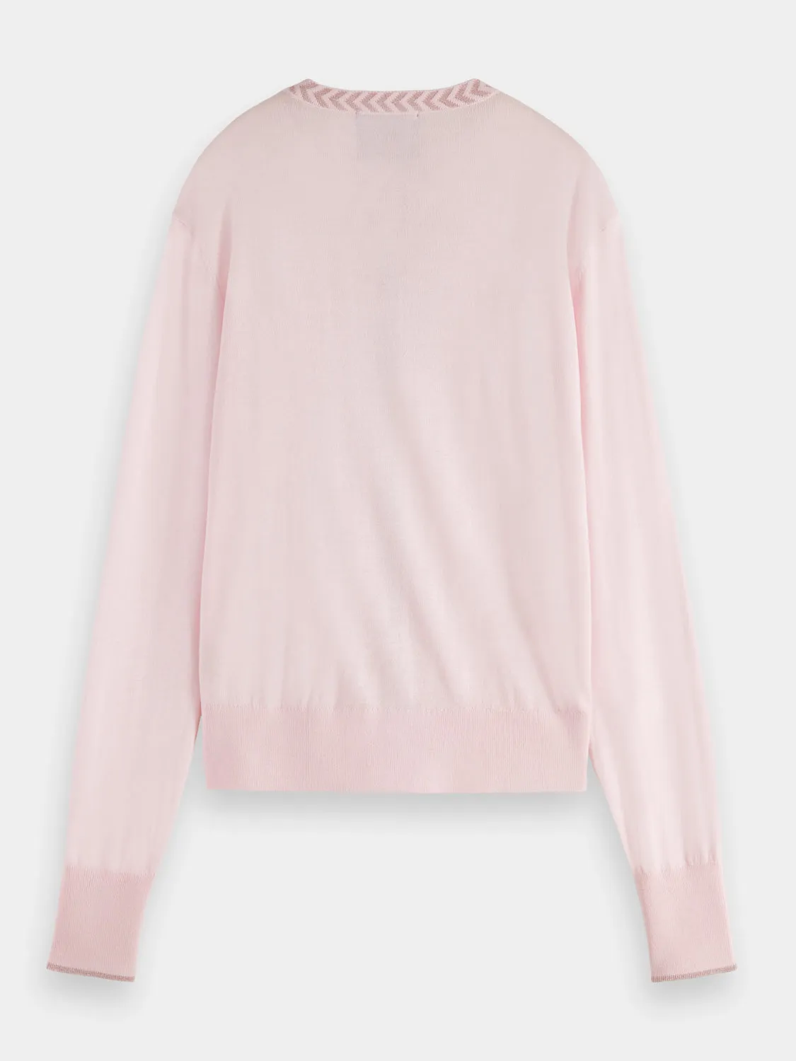 Jacquard trim cardigan sold by Scotch & Soda product image thumbnail 2
