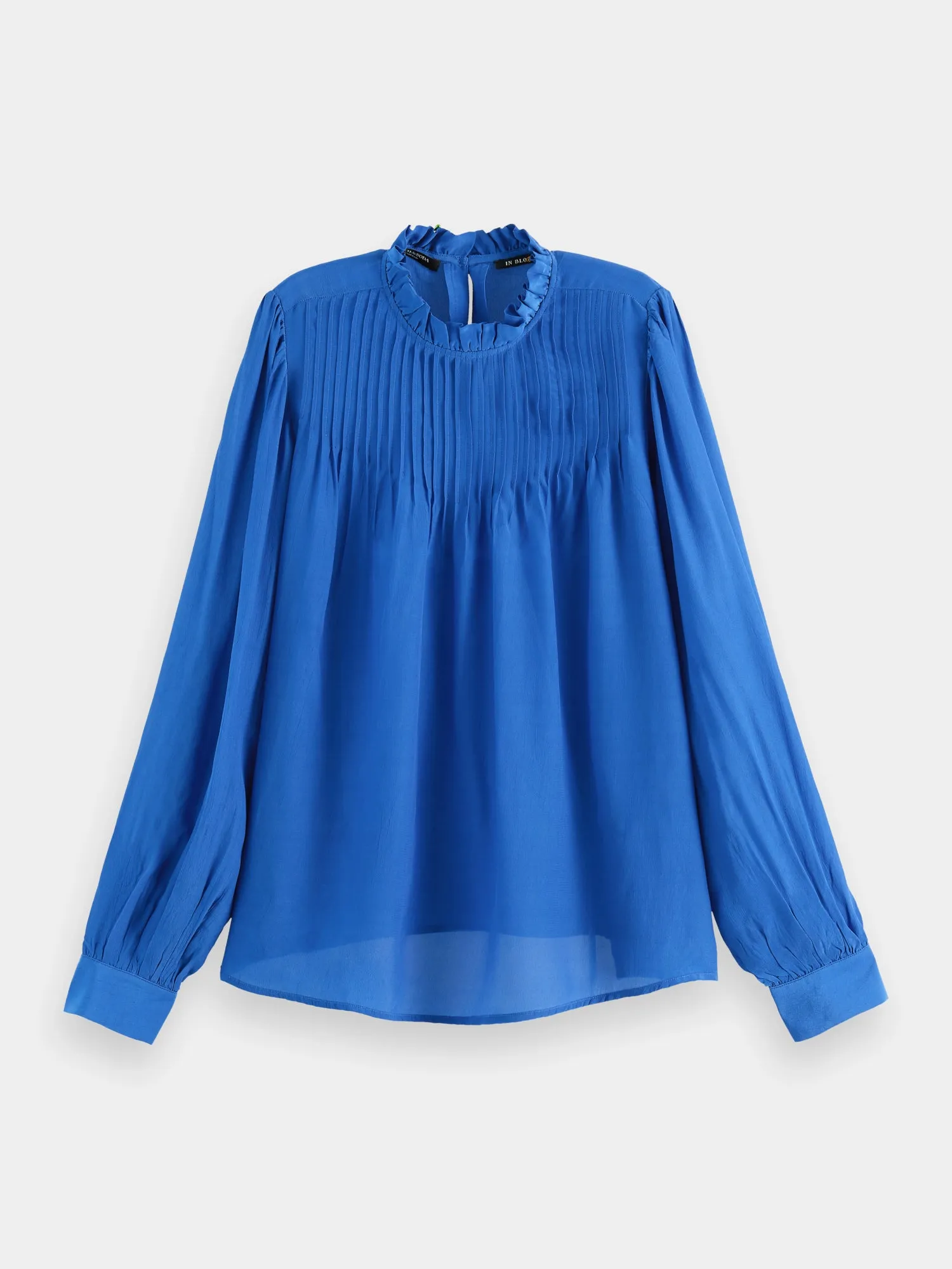 Long sleeved pintuck blouse sold by Scotch & Soda product image thumbnail 2