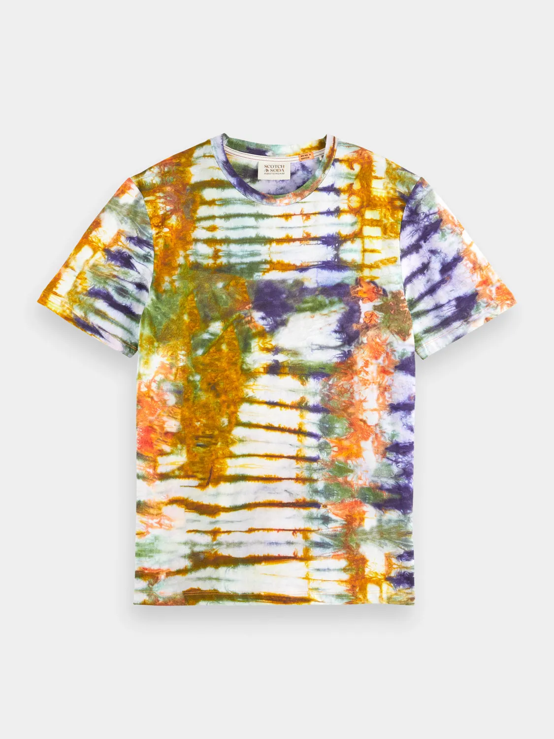Regular-fit tie-dyed t-shirt sold by Scotch and Soda product image thumbnail 2