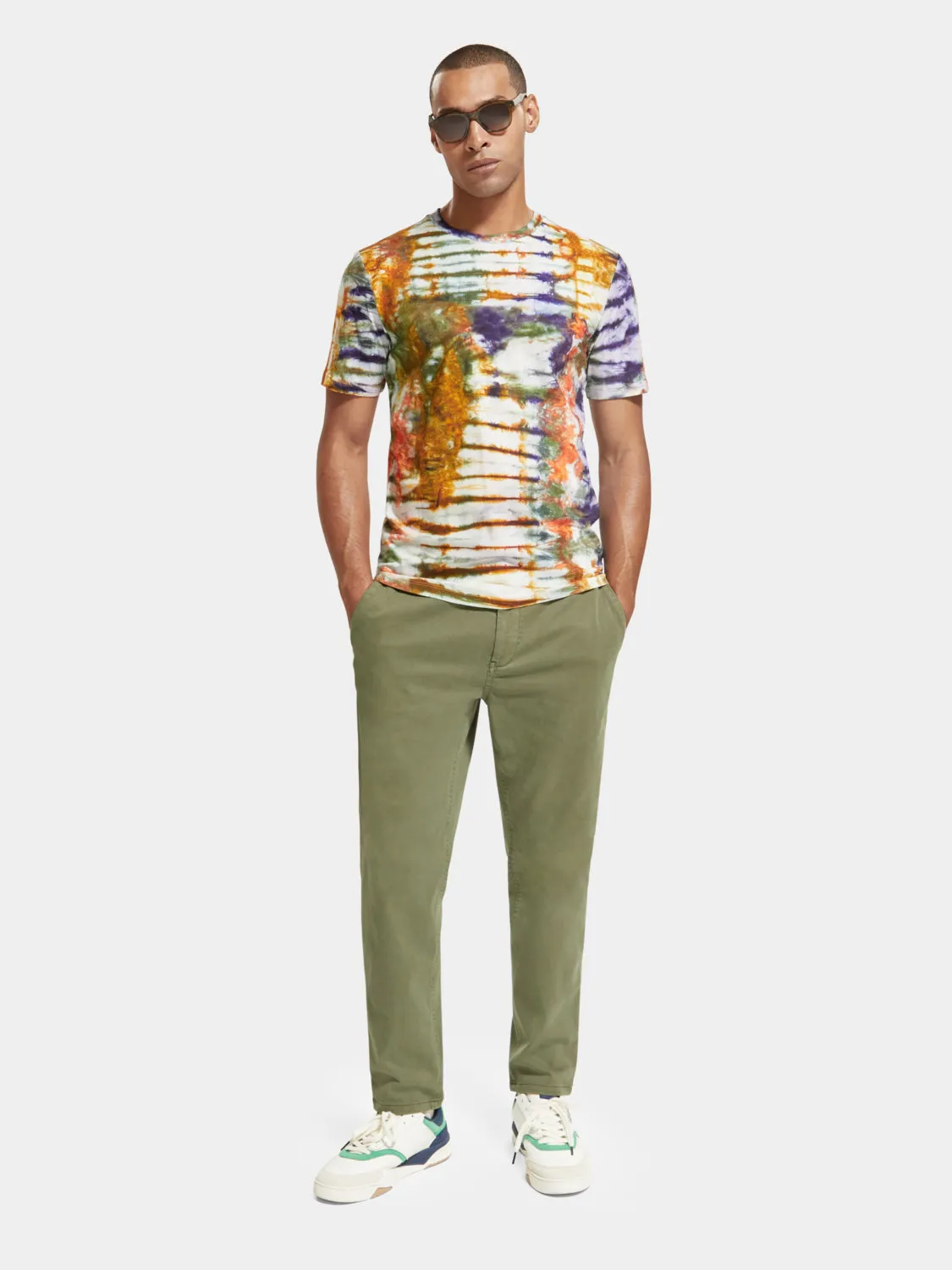 Regular-fit tie-dyed t-shirt sold by Scotch and Soda product image thumbnail 5