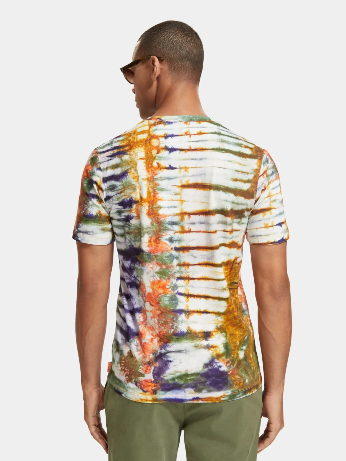 Regular-fit tie-dyed t-shirt sold by Scotch and Soda product image thumbnail 3