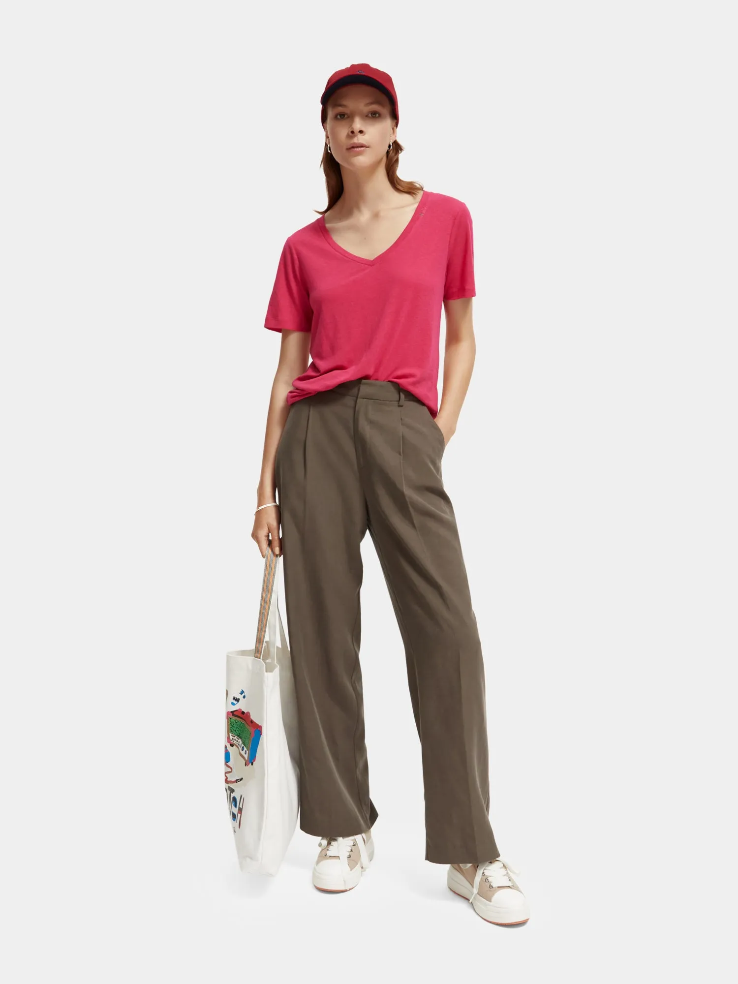 Regular-fit v-neck t-shirt sold by Scotch and Soda product image thumbnail 4