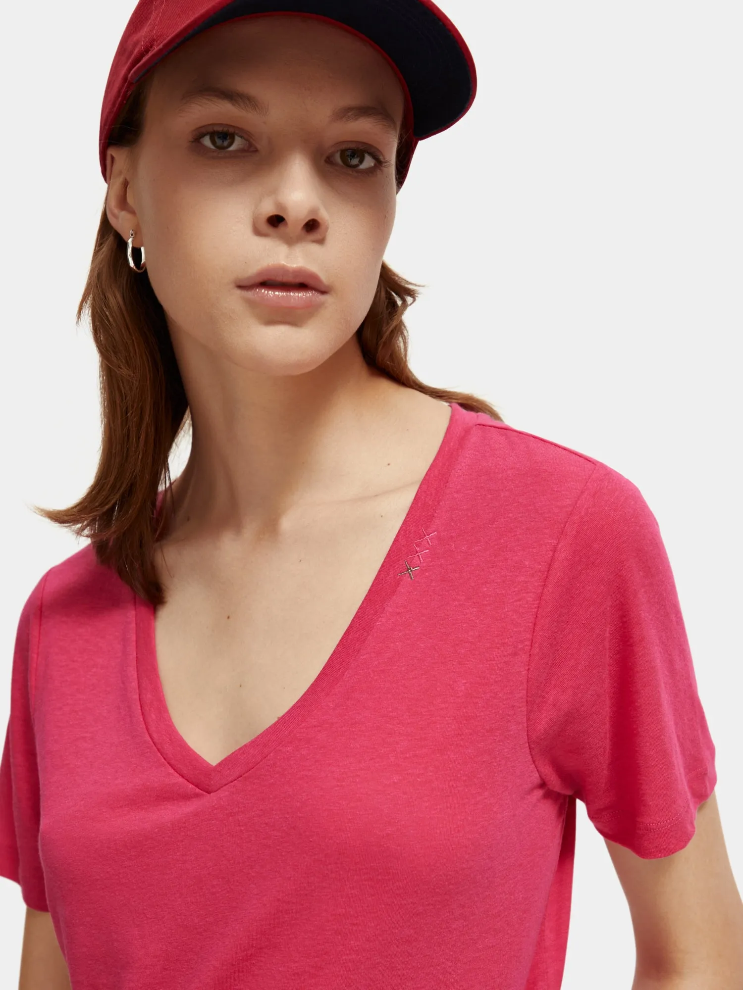 Regular-fit v-neck t-shirt sold by Scotch and Soda product image thumbnail 5