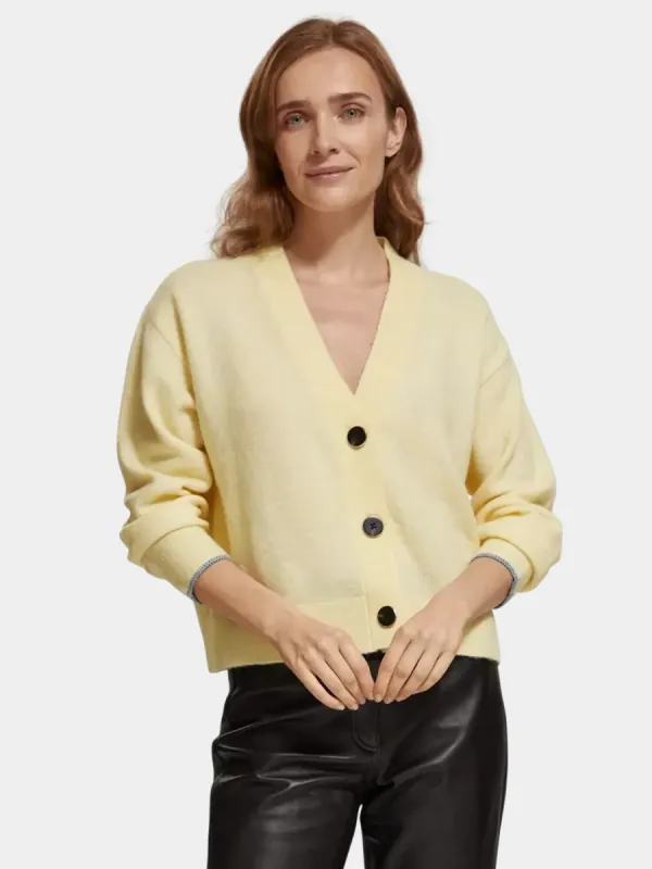 Relaxed-fit fuzzy cardigan sold by Scotch and Soda