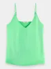 Jersey tank with woven front sold by Scotch and Soda