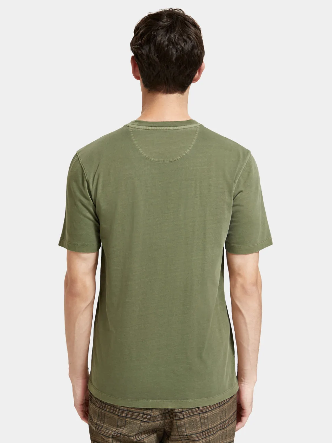 Regular-fit garment-dyed logo t-shirt sold by Scotch and Soda product image thumbnail 3
