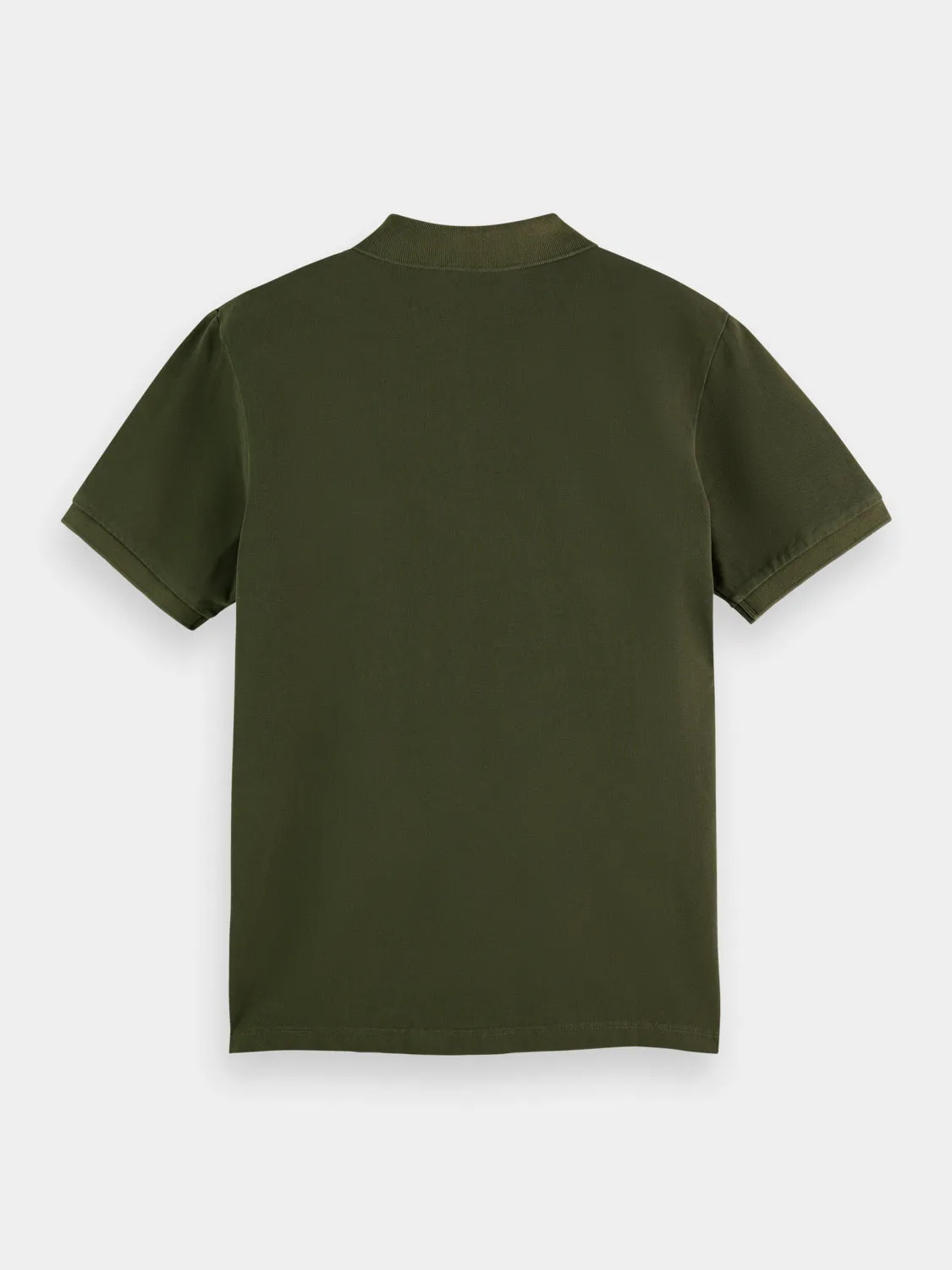 Garment-dyed pique polo shirt sold by Scotch and Soda product image thumbnail 2