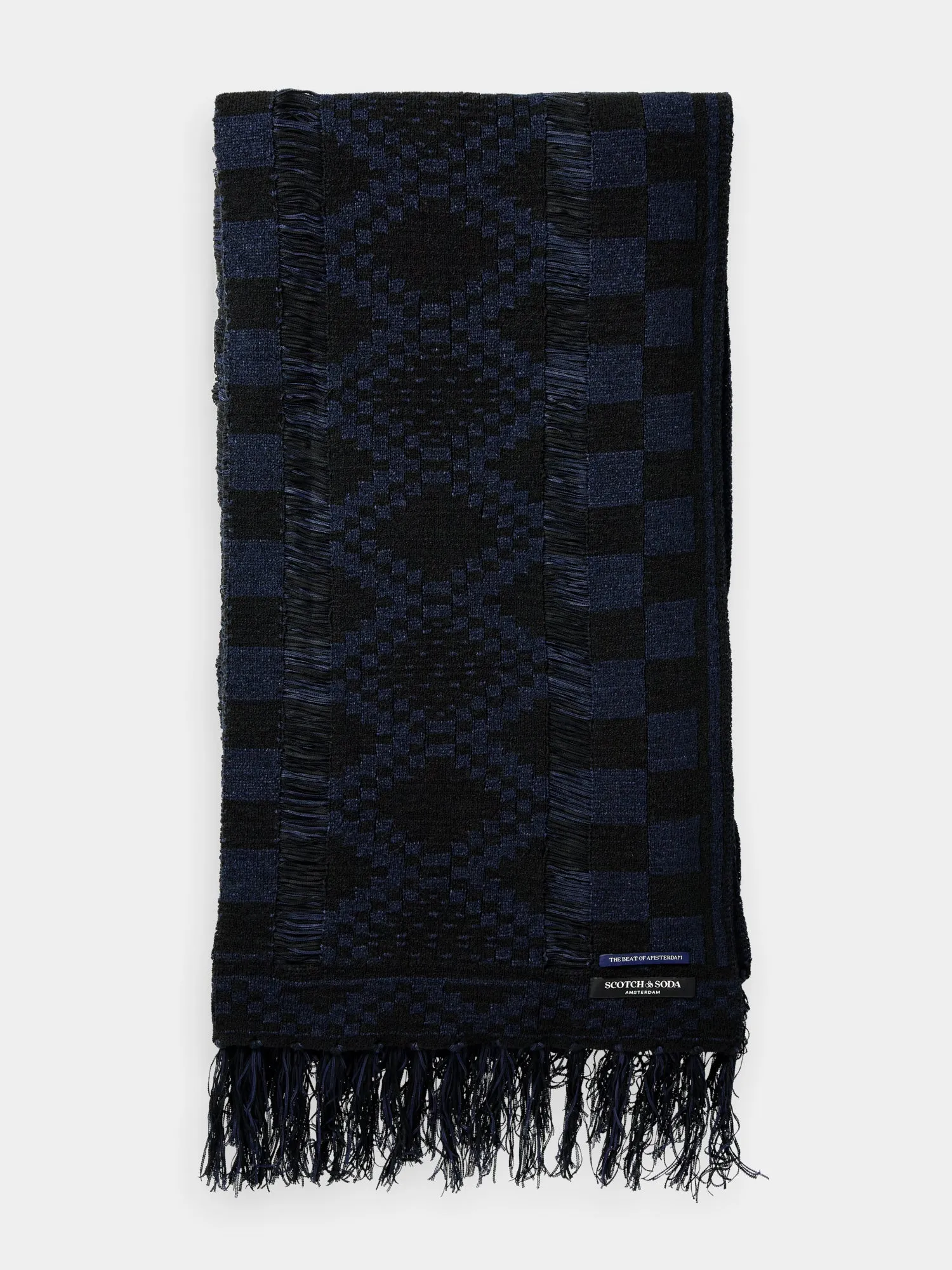 Fringed knitted scarf sold by Scotch and Soda product image thumbnail 4