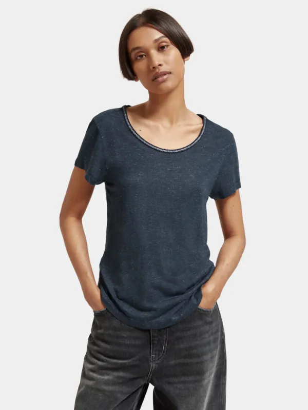 Glitter melange t-shirt sold by Scotch and Soda