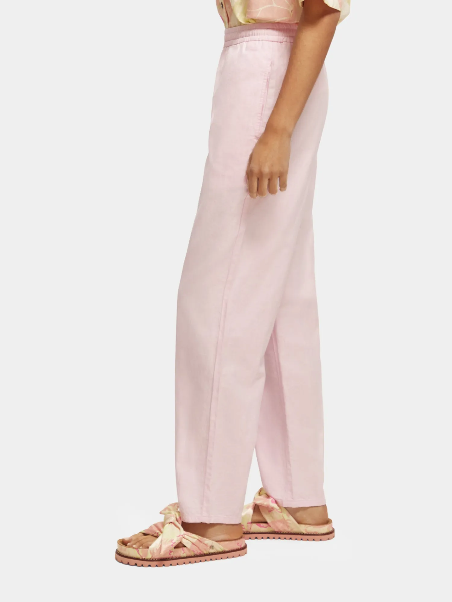 Aubrey high-rise linen blend pants sold by Scotch and Soda product image thumbnail 4