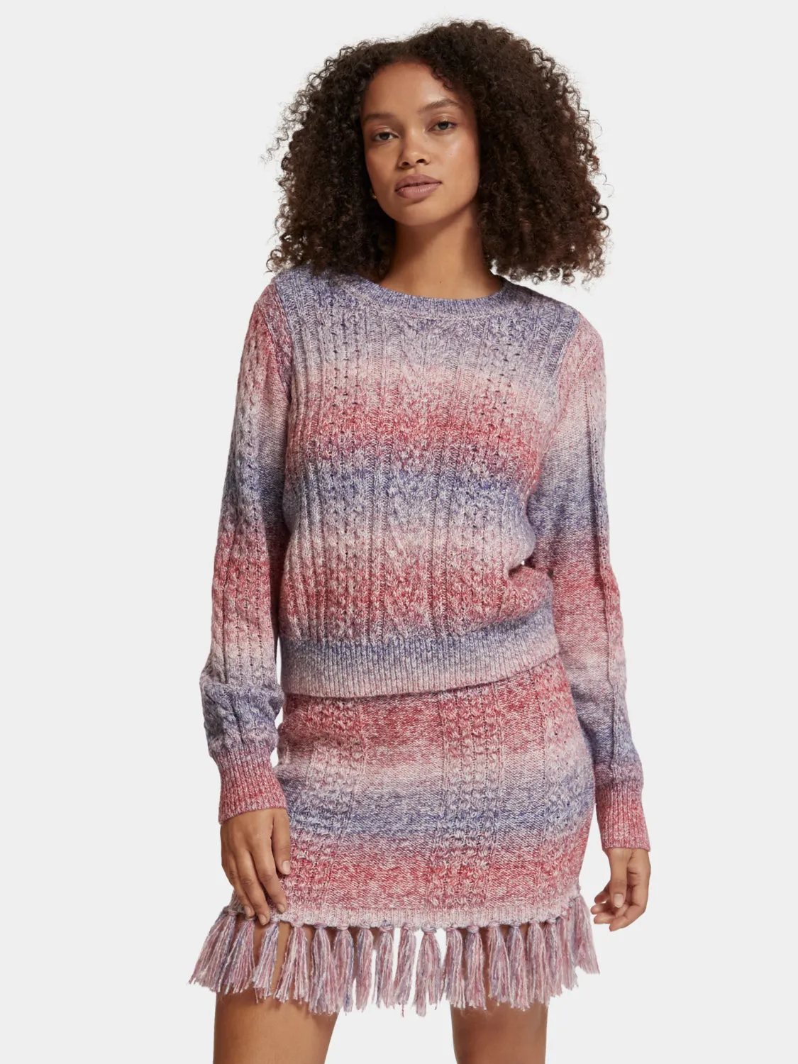 Space-dyed crewneck pullover sold by Scotch and Soda