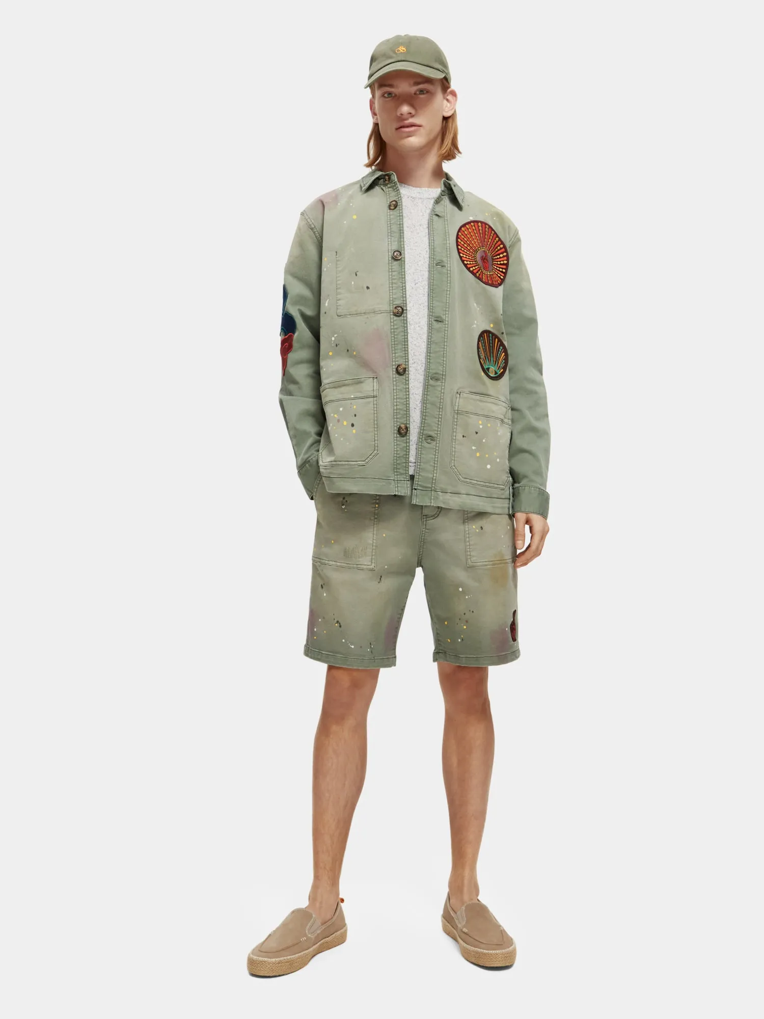 Worker jacket with special washing and badges sold by Scotch and Soda product image thumbnail 5