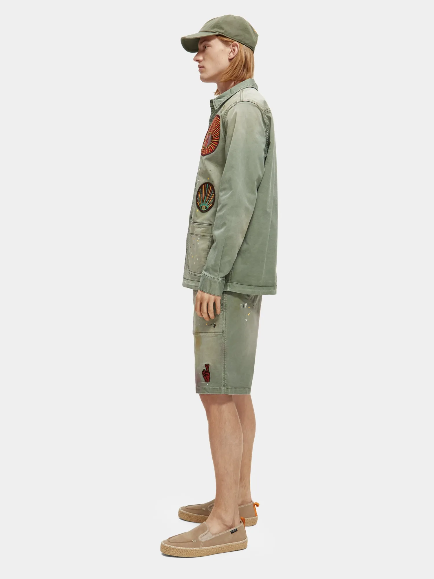 Worker jacket with special washing and badges sold by Scotch and Soda product image thumbnail 4