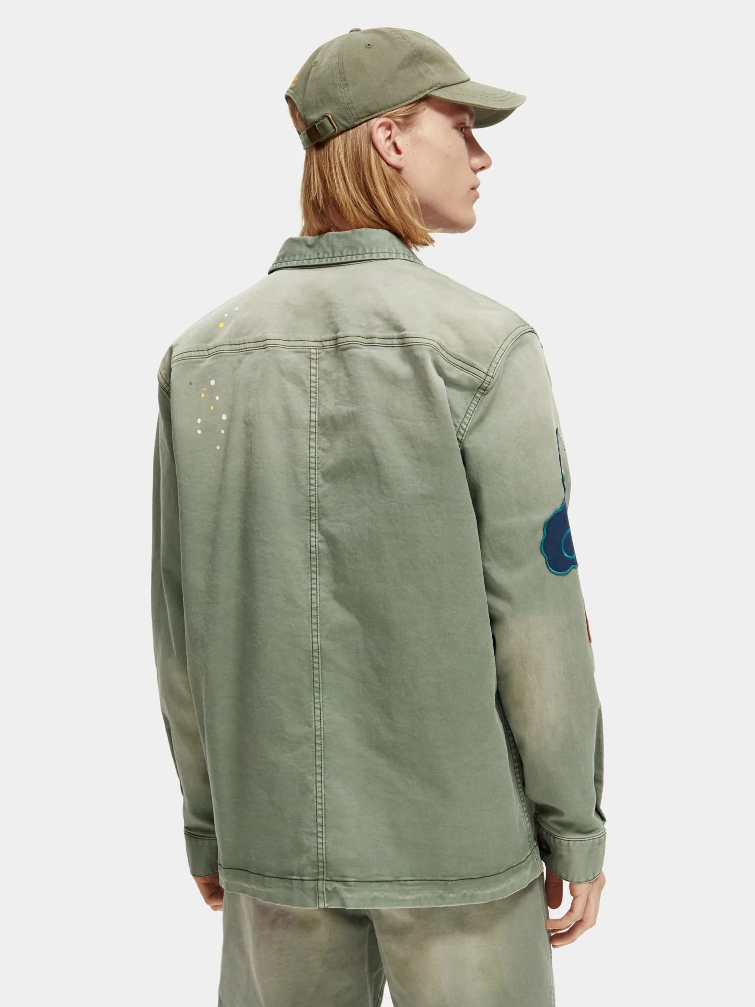 Worker jacket with special washing and badges sold by Scotch and Soda product image thumbnail 3