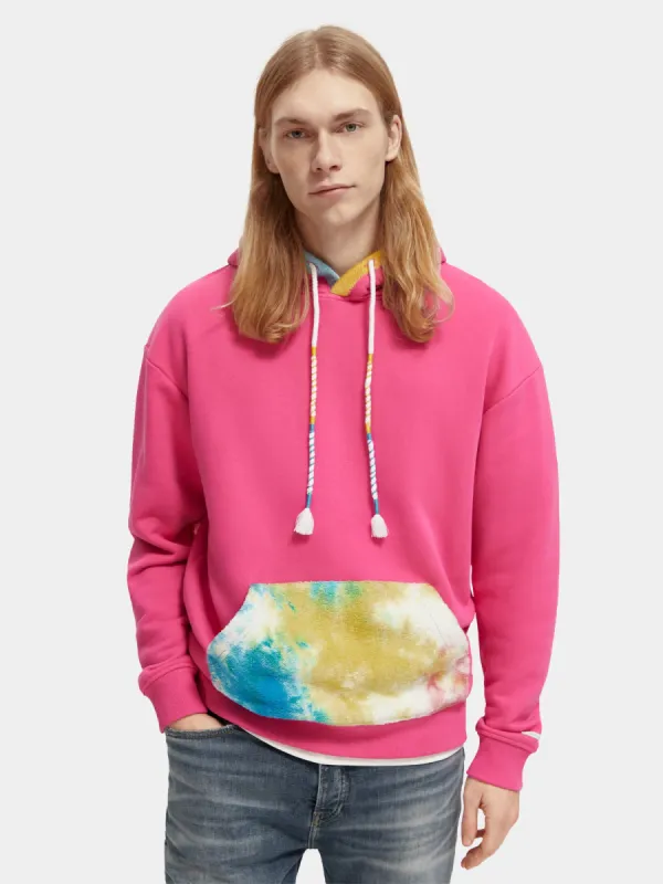 Towelling pocket hoodie sold by Scotch and Soda