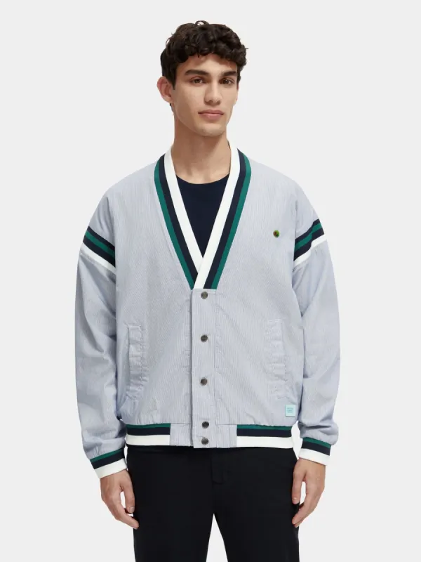 Poplin tennis cardigan sold by Scotch and Soda