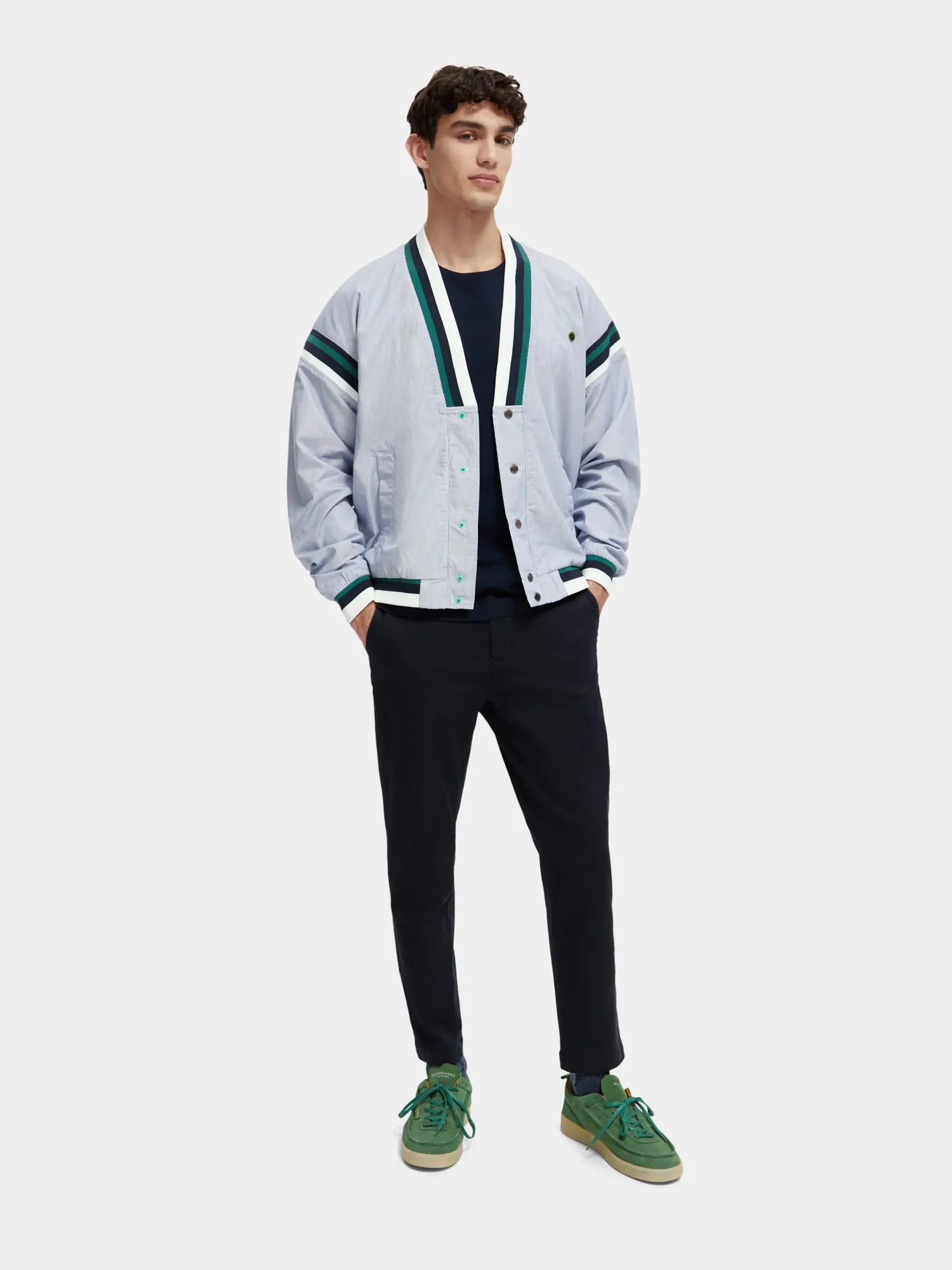 Poplin tennis cardigan sold by Scotch and Soda product image thumbnail 5